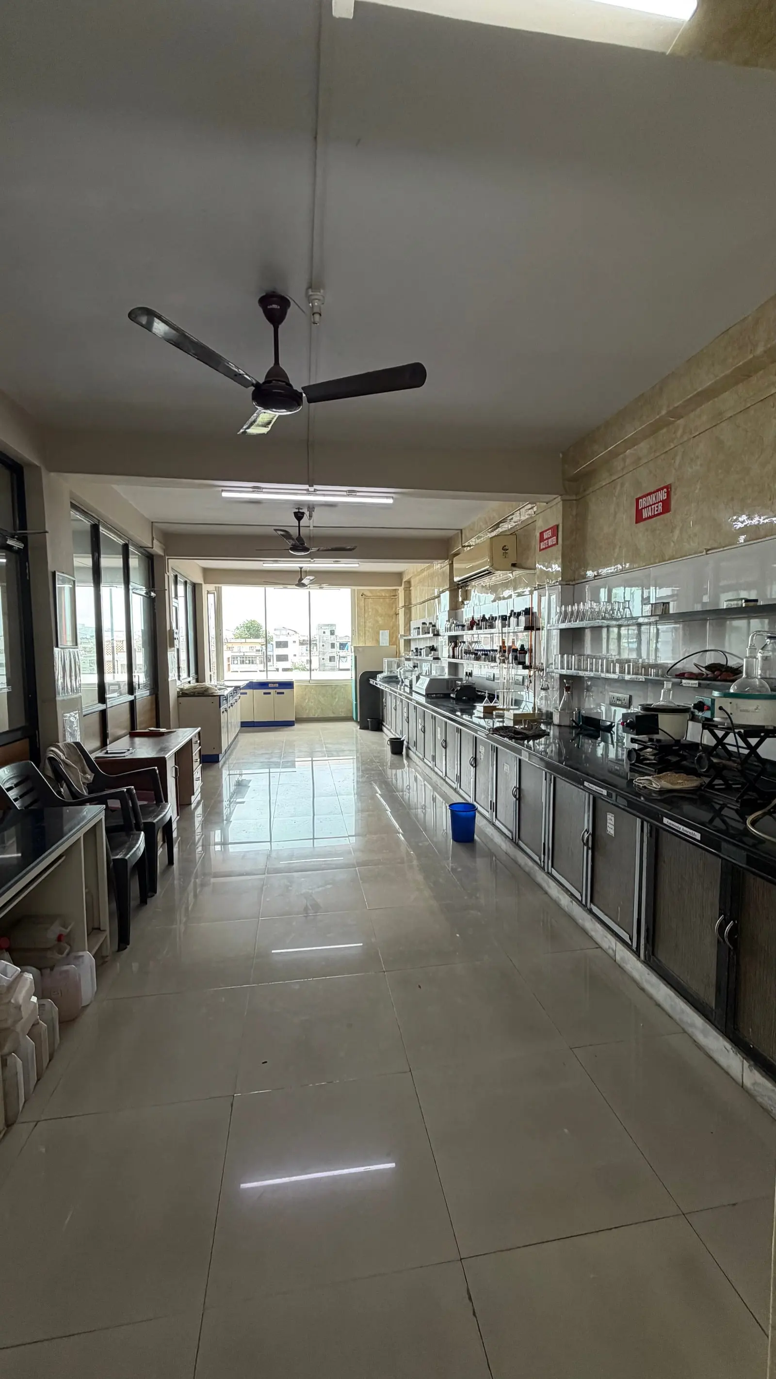 Laboratory floor
