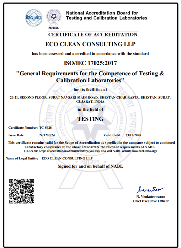 NABL 17025 Certificate